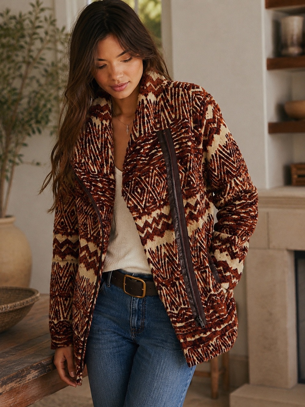 🤎 Free People Statement Sherpa Coat / Jacket 🤎